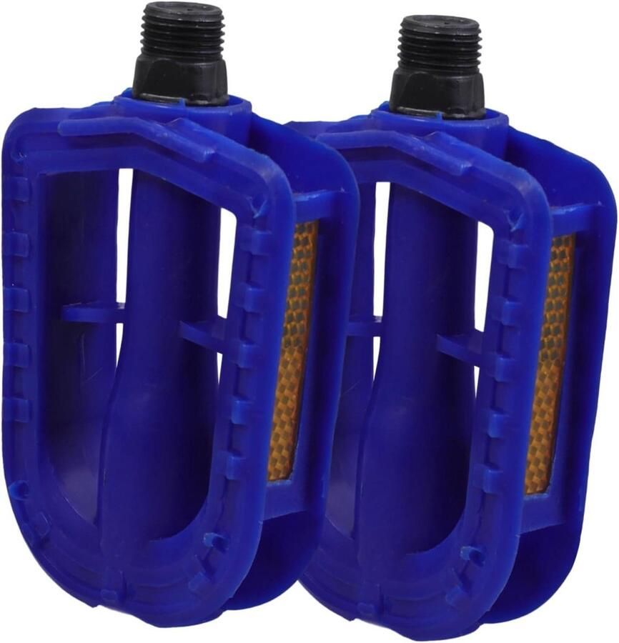 Fietspedalen Paar Platform Pedalen Comfortabel Fietsen Antislip Rubber 10.7x Blauw