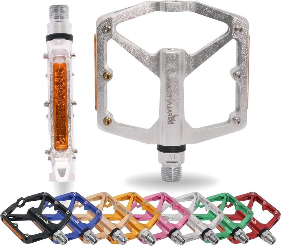 Fietspedalen Platform MTB Pedalen Veilig Fietsen 12 Antislip Pinnen 100 x 95 mm Zwart