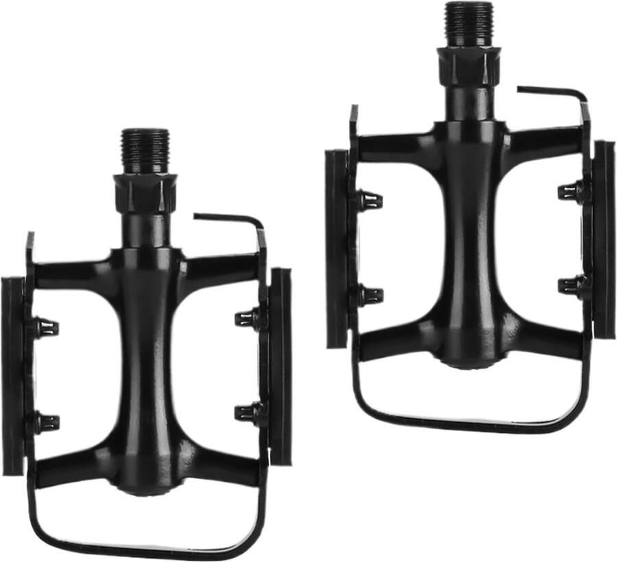 Fietspedalen Platte pedalen BMX pedalen Fietsen Anti-slip ontwerp 11.4x7.4x Zwart