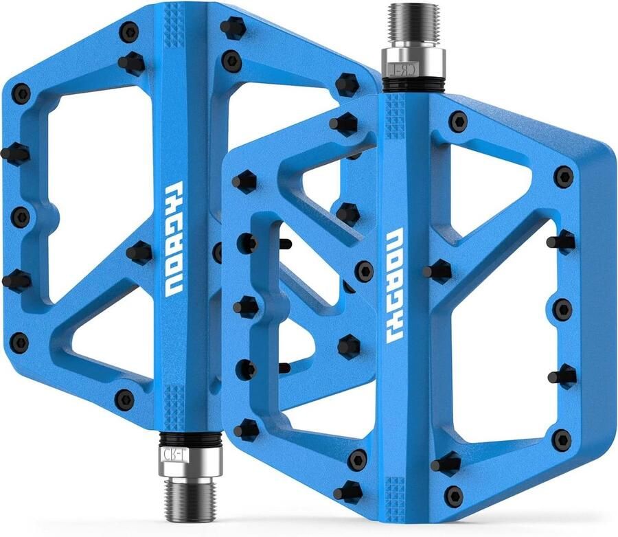 Fietspedalen Platte pedalen Fietsen Antislip grip 9 16 inch Blauw