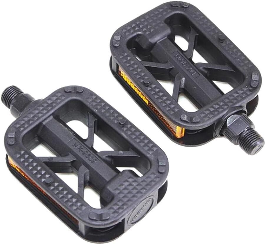 Fietspedalen Platte Platform MTB Pedalen Fietsen Stabiliteit Antislip Spijkers 9 16 Inch Zilver