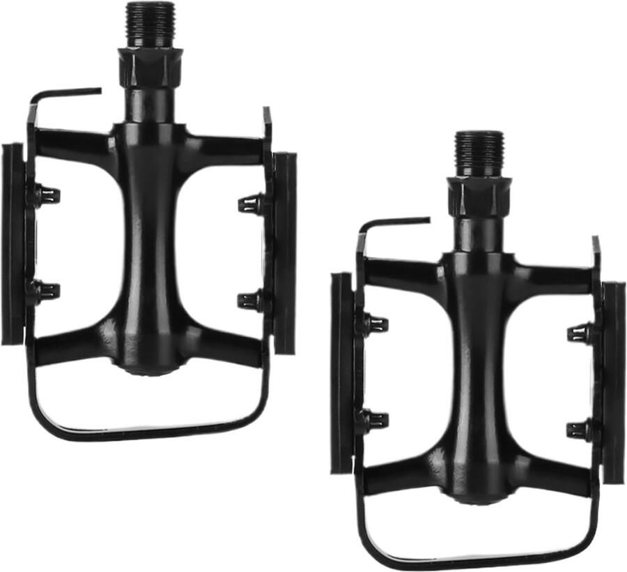 Fietspedalen Platte Universele Pedalen Fietsen Onderhoud Antislip Grip 9 16 Inch Zwart