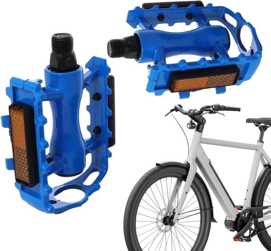 Fietspedalen Reserveonderdelen Crankaccessoires Verbeteren Fietscomfort Antislip 3D-kruisontwerp Set van 2 Blauw