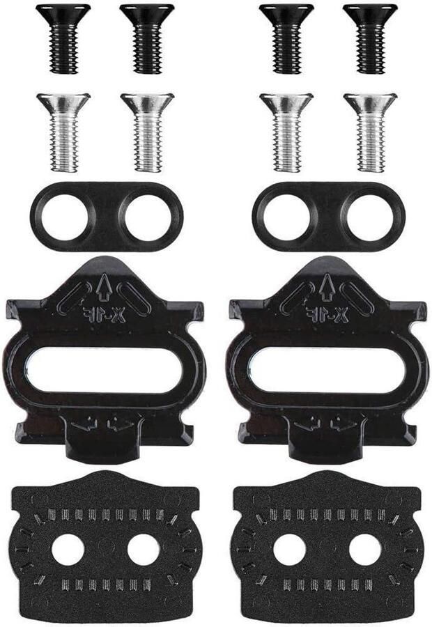 Fietspedalen Schoenplaatjes Cleats Fietsen 4 Graden Bewegingsvrijheid 9x4.5x Zwart