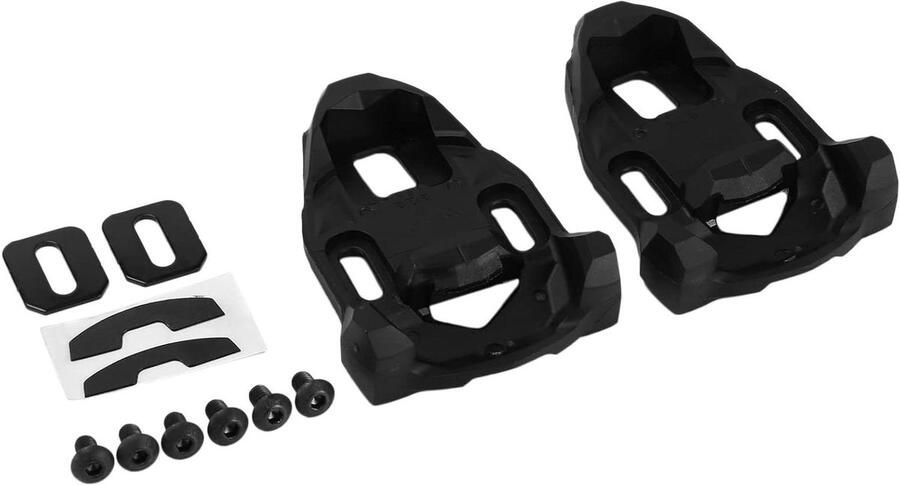 Fietspedalen Schoenplaatjes Racefiets Onderdelen Wielrennen Lichtgewicht Plastic Set van 2 Zwart