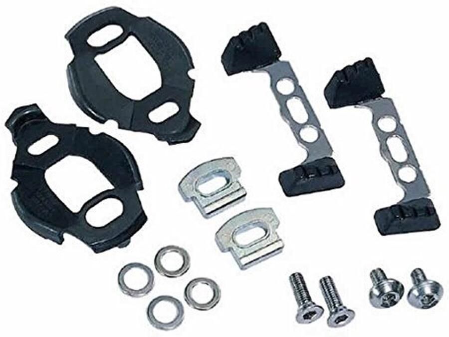 Fietspedalen Schoenplaten Reparatieset Schoenplaat Fietsen Onderhoud 3 Graden Vrije Hoek 07 inch Hoogte Zwart