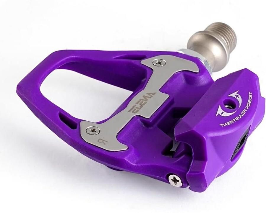 Fietspedalen Set Clipless Pedalen Wielrennen Lichtgewicht Aluminium 6 Graden Float Zwart
