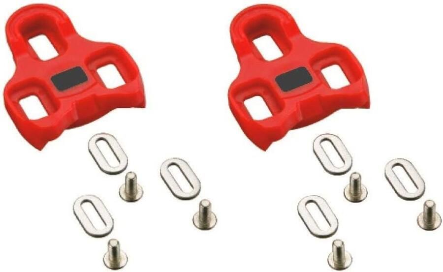 Fietspedalen Set Schoenplaatjes Racefiets Fietsen met Comfort 9 Graden Oscillatie Niet gespecificeerd Rood