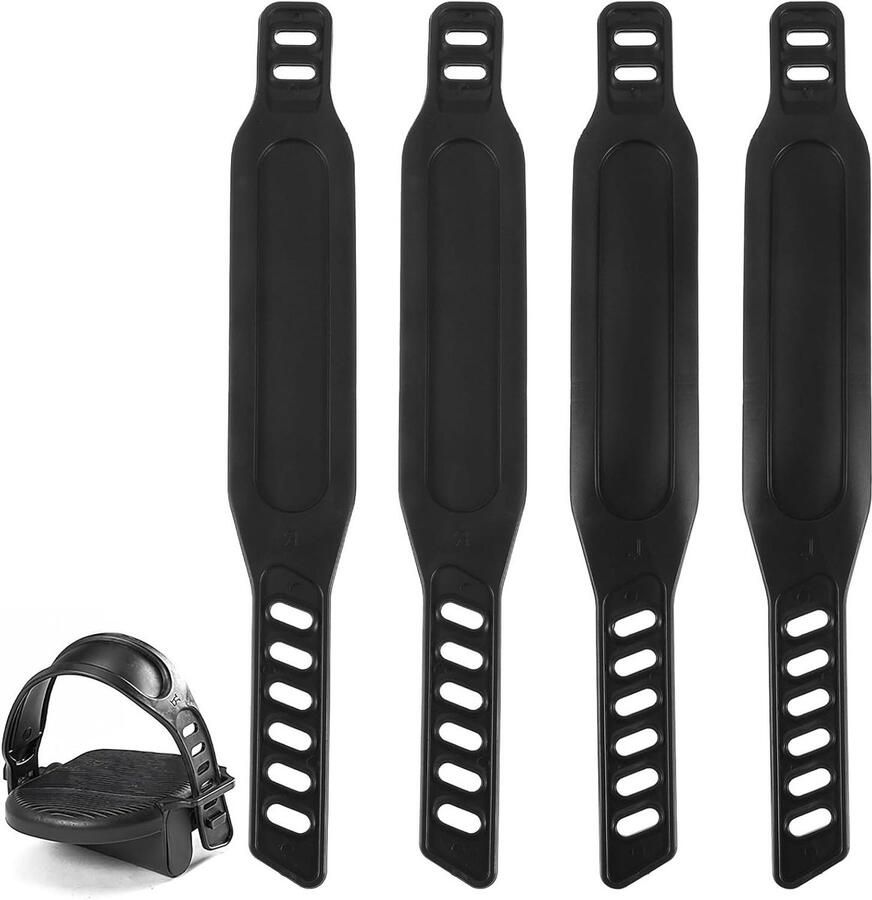 Fietspedalen Straps Pedal Straps Effectief Trainen Universele Pasvorm x Zwart
