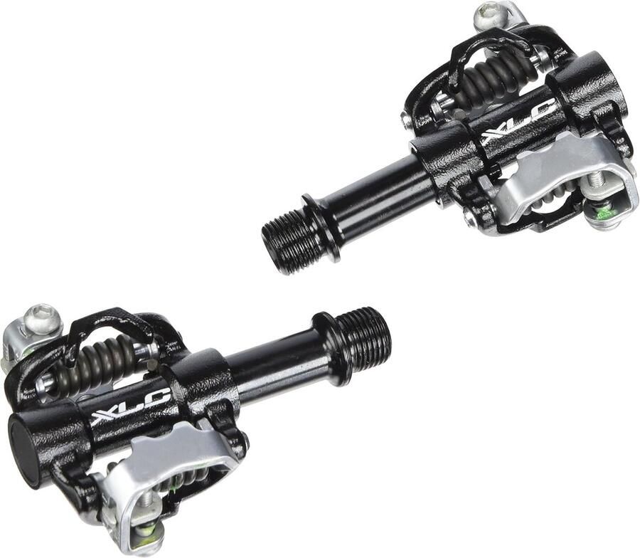 Fietspedalen Systeem Twee-zijdig Mountainbiken Aluminium constructie One size Zwart zilver