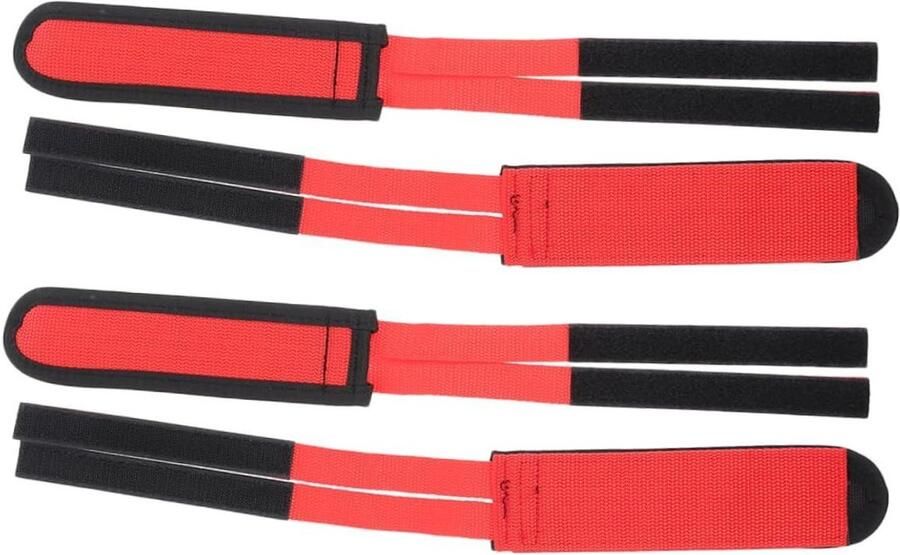 Fietspedalen Voetrie Pedalen Banden Veilig Fietsen Anti-slip Ontwerp Rood