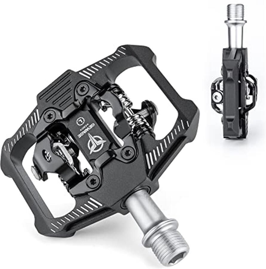 Fietspedalen voor SPD met afgedichte lagers Dubbelzijdig platform en antislip spikes Lichte aluminium MTB-pedalen 9 16 inch