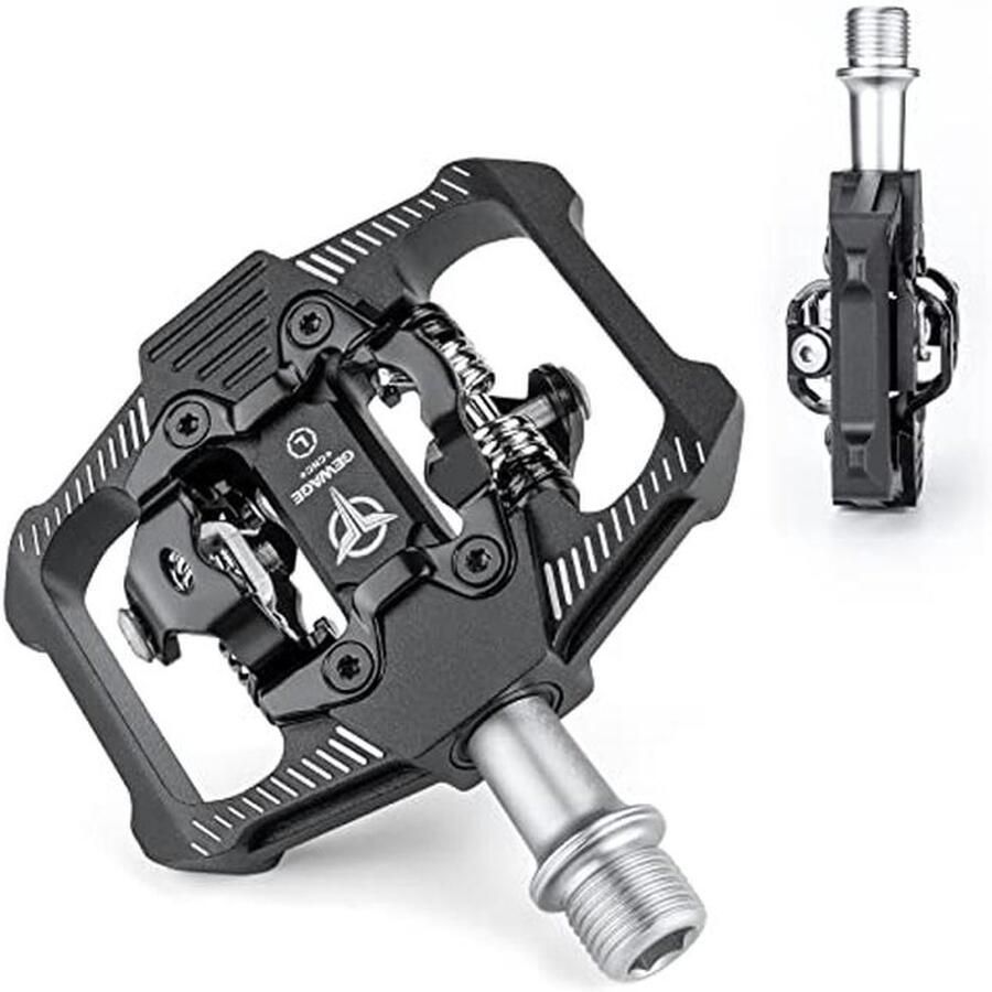 Fietspedalen voor SPD met afgedichte lagers Dubbelzijdig platform en antislip spikes Lichte aluminium MTB-pedalen 9 16 inch