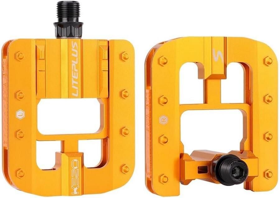 Fietspedalen Vouwpedalen Vouwfiets Aluminium Pedalen Schoenplaatjes Vervanging Voor Mtb Racefiets 14mm Universele Draad