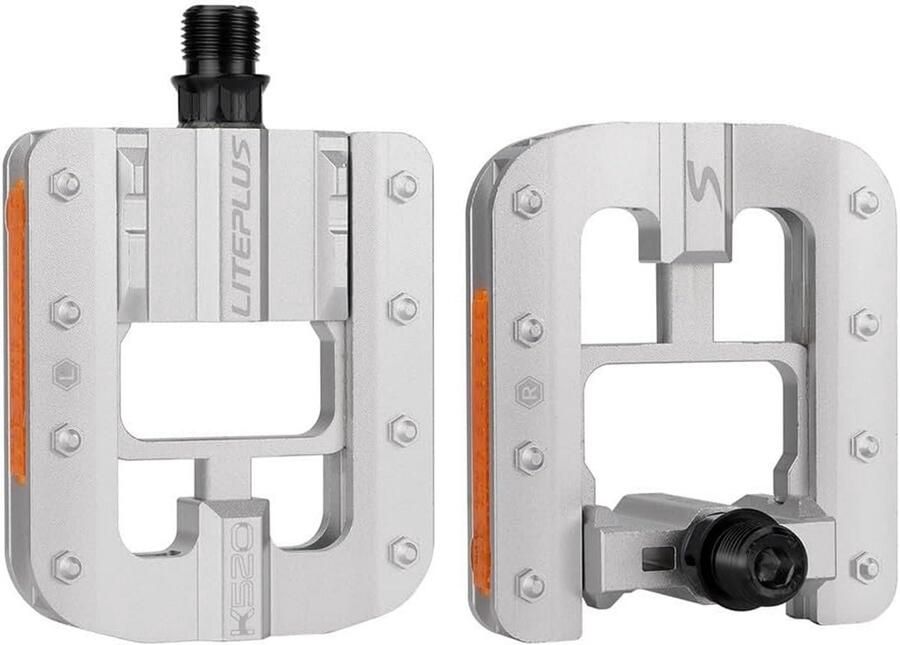 Fietspedalen Vouwpedalen Vouwfiets Aluminium Pedalen Schoenplaatjes Vervanging Voor Mtb Racefiets 14mm Universele Draad