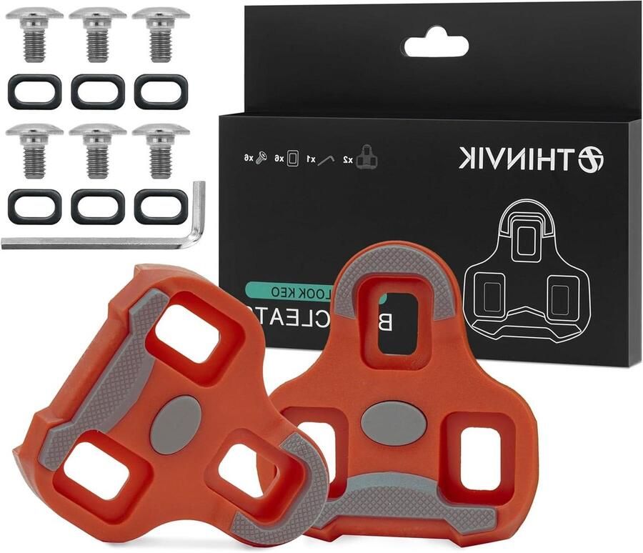 Fietspedalen Wiggen Schoen Adapters Weg Fietsen Anti-slip Ontwerp 9 Graden Zwart