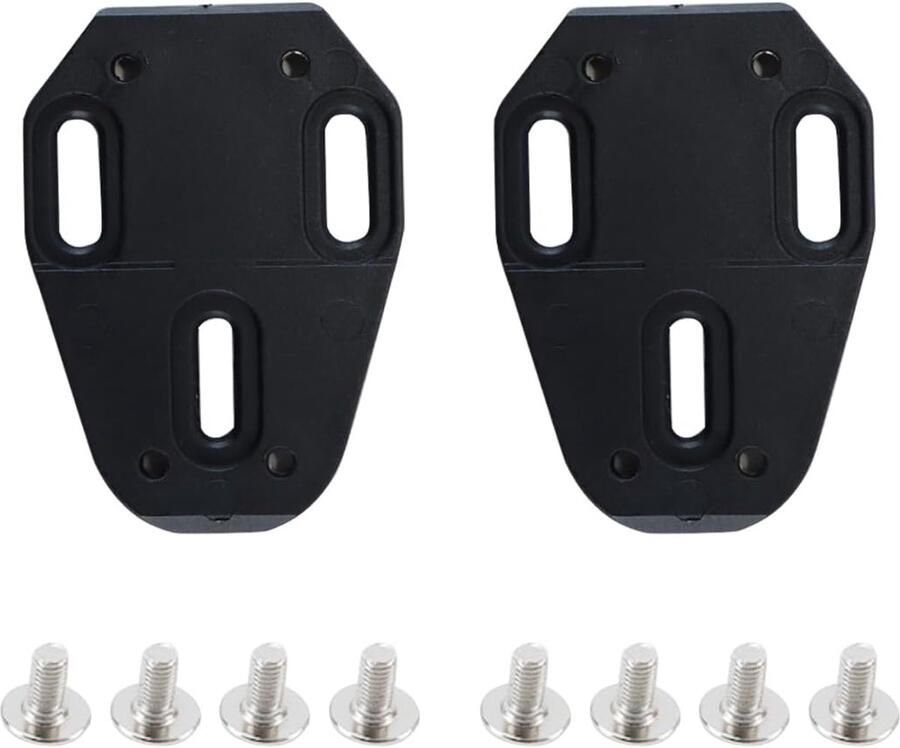 Fietsplaatjes Adapter Schoenplaatjes Houder Fietsschoenen Bescher 6 Graden Hoek Standaard Maat Zwart