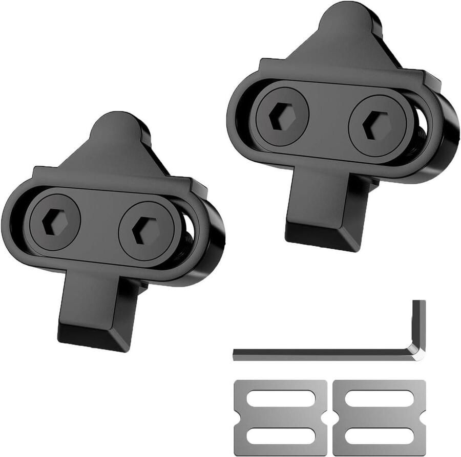 Fietsplaatjes Set Schoenplaatjes Fiets Fietsen SPD Compatibel 14.4 x 9 x Zwart