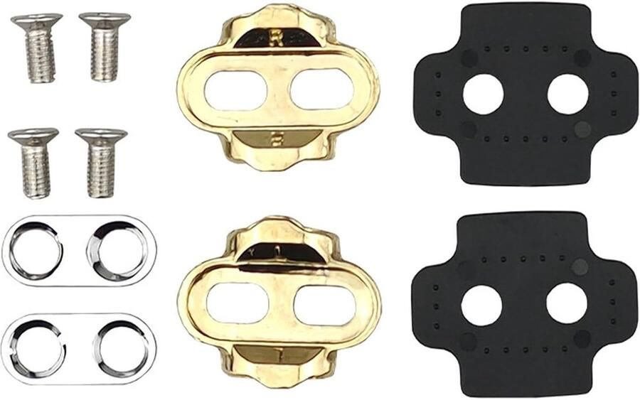 Fietsplaten Schoenplaten Adapter Fietsen Verbeteren Koper Materiaal 52 gram Zilver