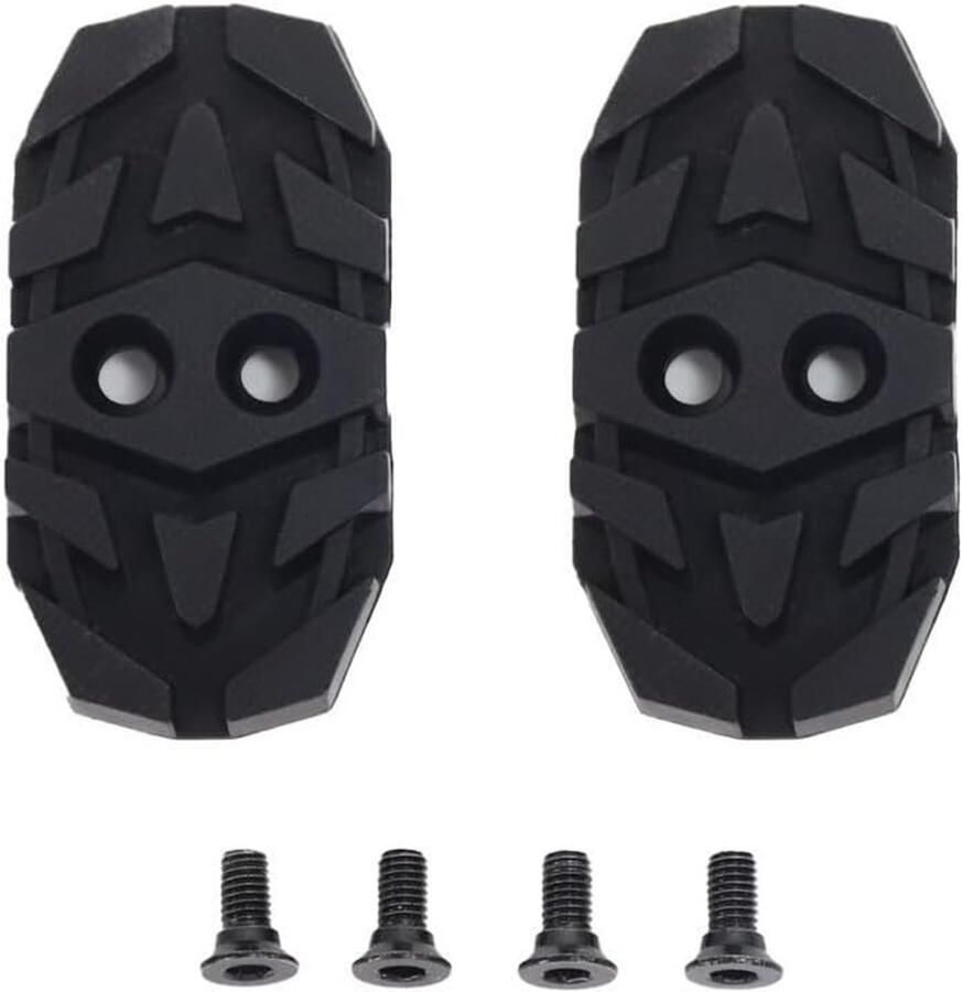 Fietsschoen Adapter Cleat Cover Fietsen met Platte Pedalen Anti-Slip Ontwerp 7 x Zwart