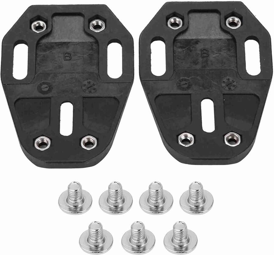 Fietsschoen Cleat Covers Adapter Converter Verbeterd Loopcomfort Duurzame Nylon Constructie 7.5x5.4x Zwart