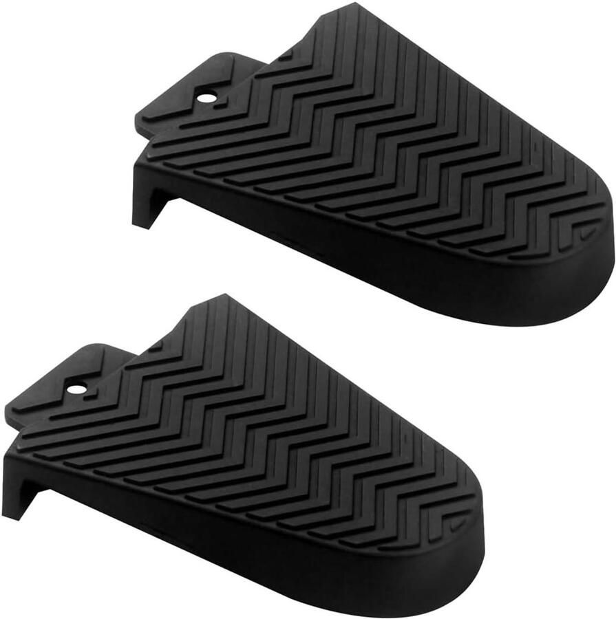 Fietsschoen Cleat Covers Schoenbeschermers Bescherming en Grip Verstevigd Rubber 2 Stuks Zwart