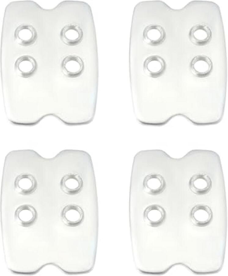 Fietsschoen Clips Schoenplaten Fietsen Metaal 29.4x39.3mm Zilver