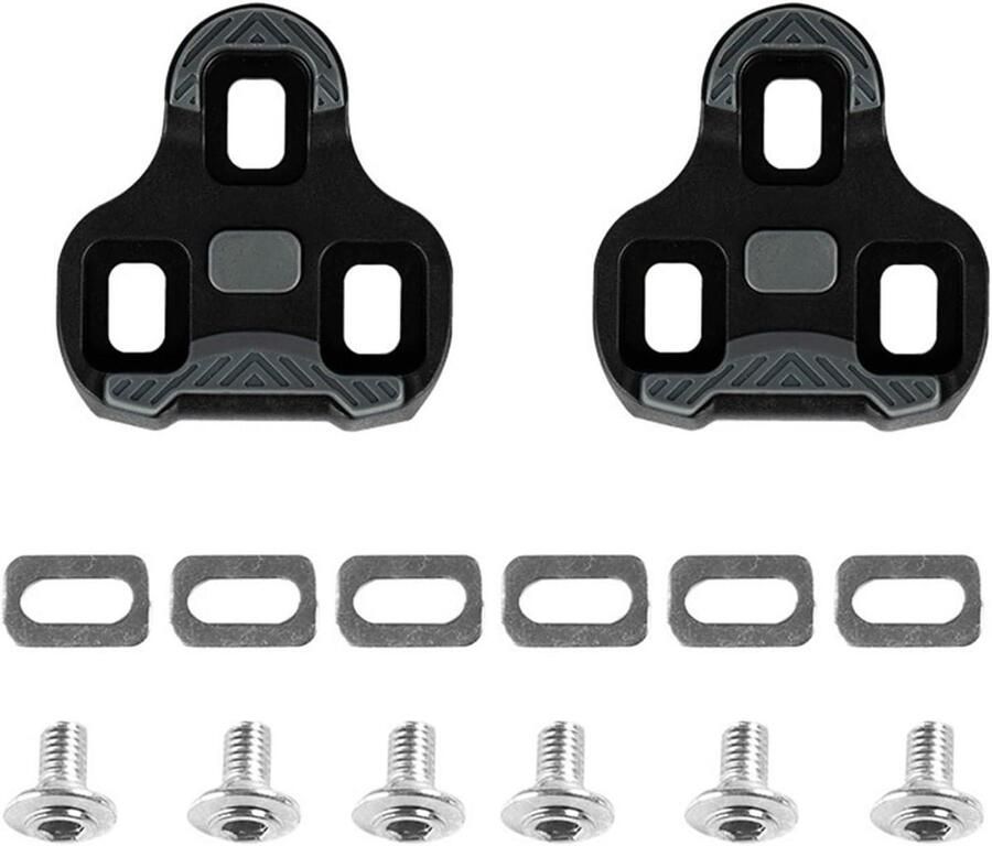 Fietsschoen Plaatjes Adapter Set Wielrennen Anti-slip Ontwerp 1 Paar Zwart