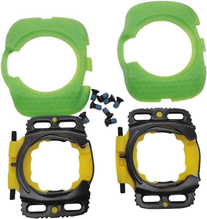 Fietsschoen Schoenplaten Pedaal Clips Fietsen Verstelbare Micropositie 6 mm Flexibiliteit Groen