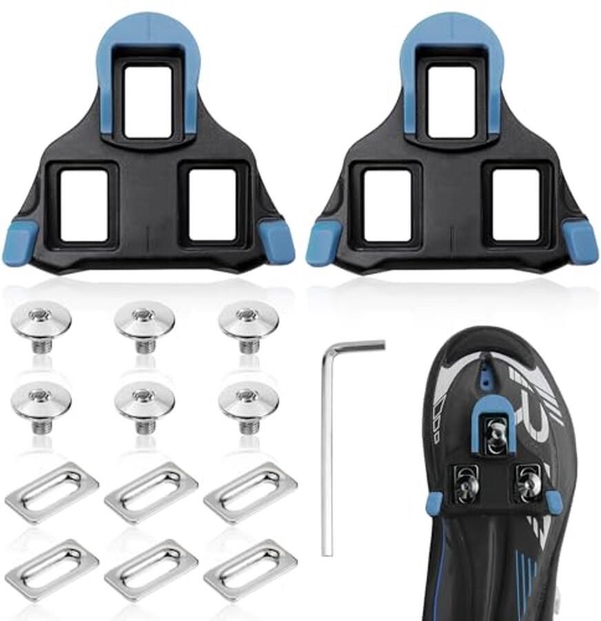 Fietsschoenen Cleats Set voor Indoor Cycling en Racefietsen Antislip en Duurzaam