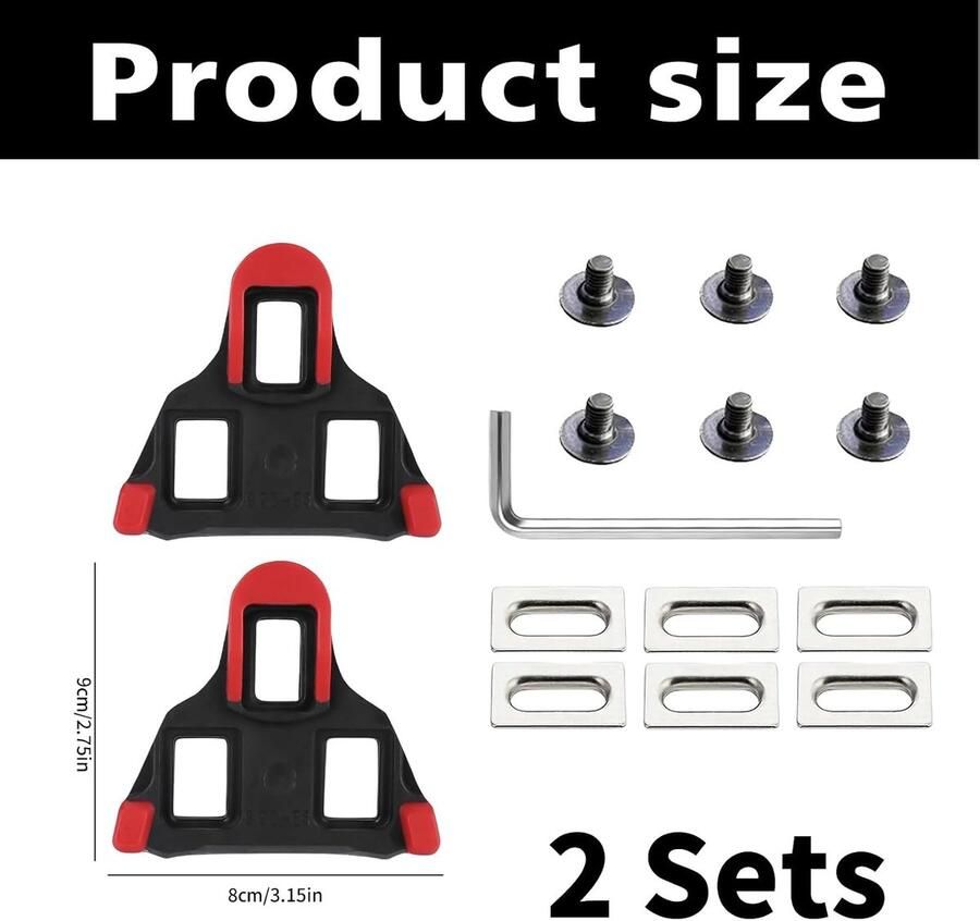Compatibele fietsschoenen cleats voor SPD SL pedalen ideaal voor wielrenners en mountainbikers