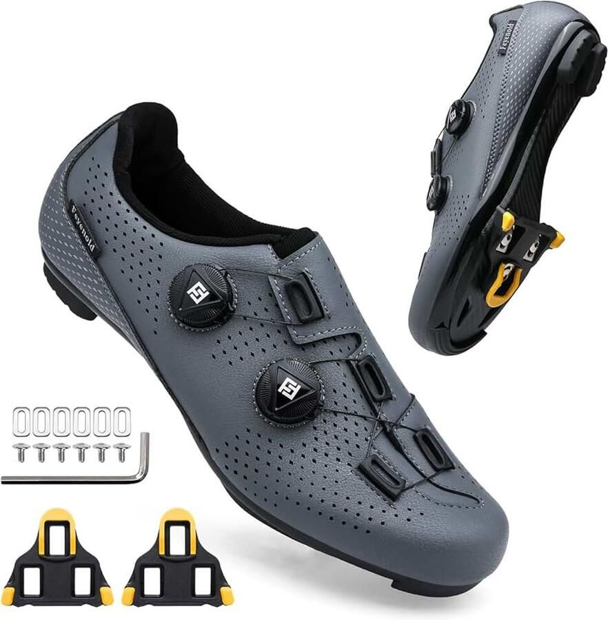Fietsschoenen dames wielerschoenen compatibel met SPD-SL pedaal & compatibele installatie SPD Look KEO Cleats rijschoenen