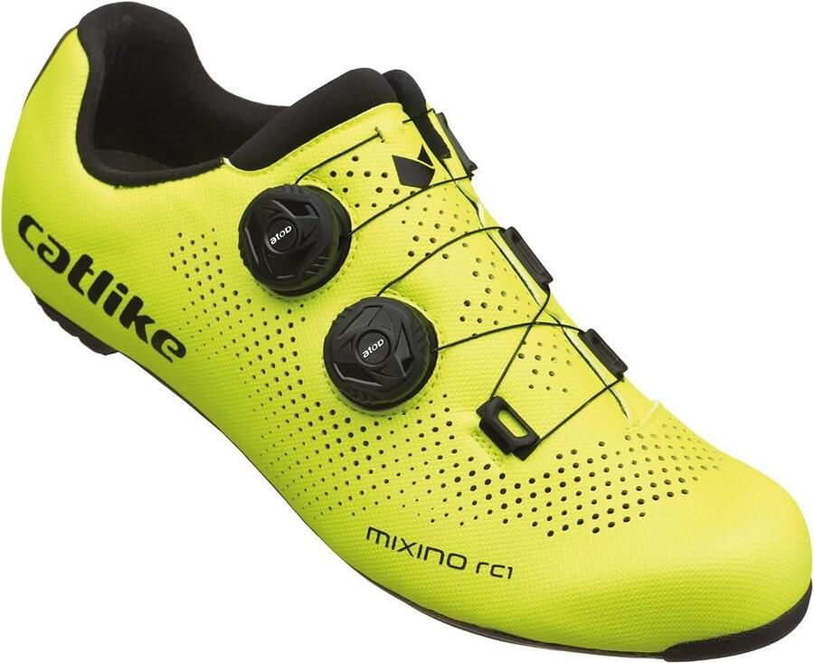 Fietsschoenen Race Schoen Intensief Fietsen Stijve Carbonzool Fluor Geel
