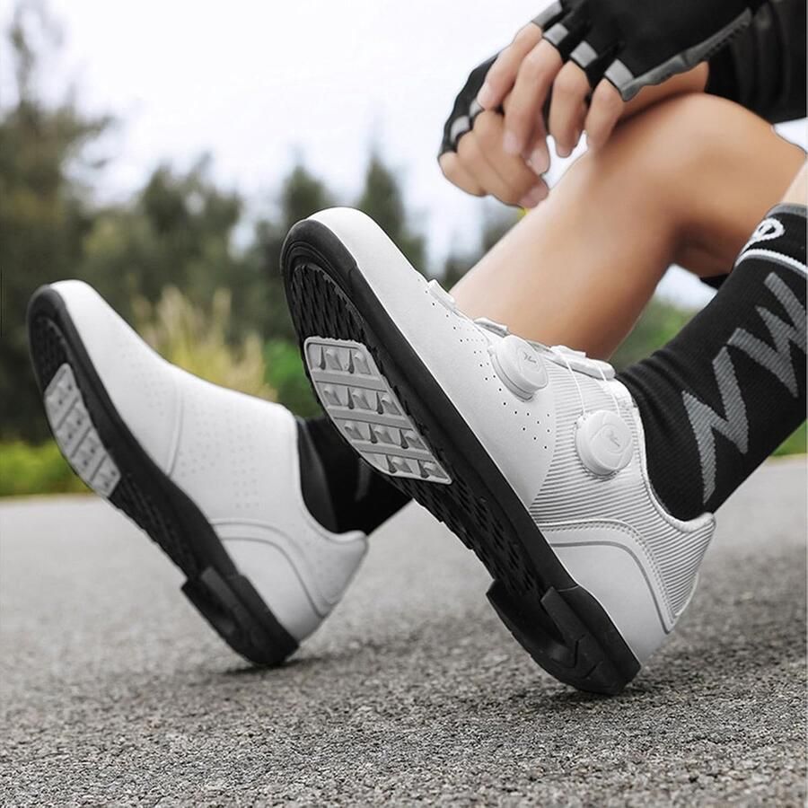 Fietsschoenen Heren Racefiets Mountainbike Buiten Sporten Ademende Rubberen Zool 37-48