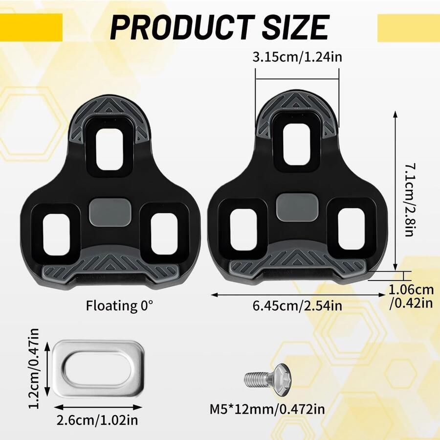 Fietsschoenen Klemmen voor Pedalen Zelfsluitende Klemmen Geschikt voor Racefiets Pedalen en Mountainbikes