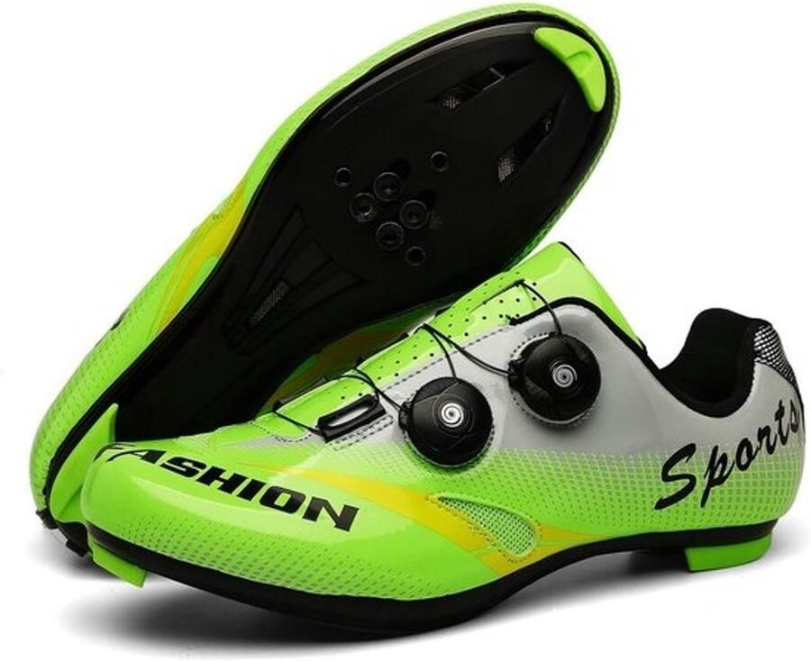 Fietsschoenen MTB en Racefiets & met Verstelbare Gespen Carbon Look Ade d