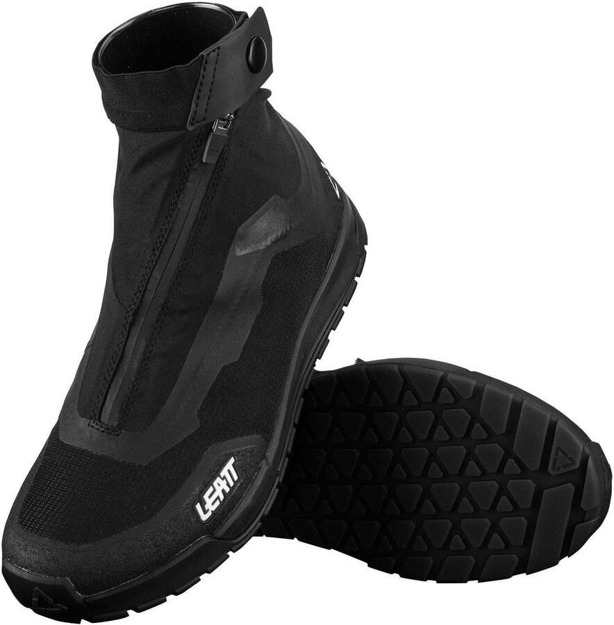Fietsschoenen Platte Pedaalschoenen All-Weather Fietsen Waterdicht HydraDri Membraan Zwart