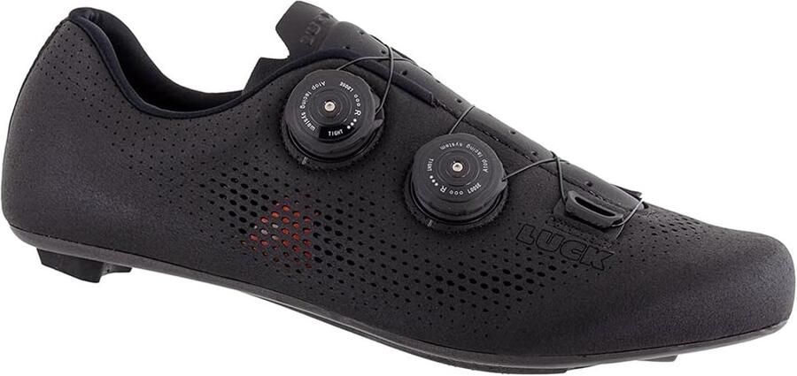Fietsschoenen Unisex Race Schoenen Wegwielrennen Dubbele Draaisluiting Zwart