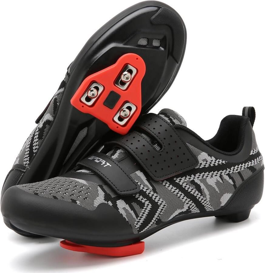 Fietsschoenen voor en Wegwielrennen en Indoor Compatibel met SPD en SPD-SL