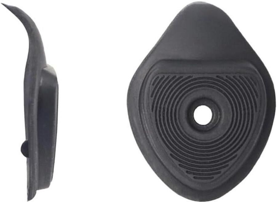 Fietsschoenhakken Vervanging Rubberen Hakken Fiets Fietsen Onderhoud Slijtvaste Bescherming 55 x 38 x 6 mm Zwart