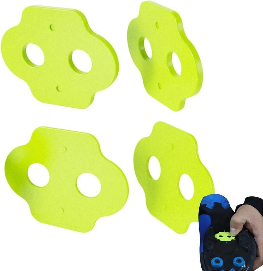 Fietsschoenplaatjes Afstandhouders Shim Wiggen Precisie Uitlijning Hoek Correctie 1 Mm 2 Mm Zwart