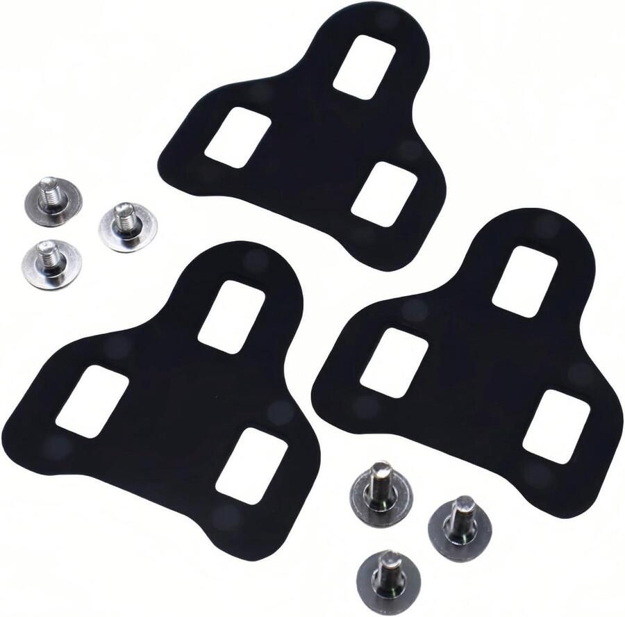 Fietsschoenplaatjes Shims Afstandshouders Schoenplaatjes Fietscomfort Verbeteren Nauwkeurige Hoogteverstelling 1-5 mm Zwart