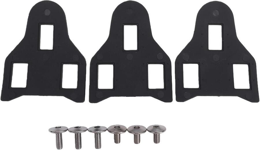 Fietsschoenplaatjes Afstandset Hoogteverstelling Vulplaatjes Comfortabel Fietsen Aanpasbare Fijnafstelling 1-5 mm Zwart - Foto 2