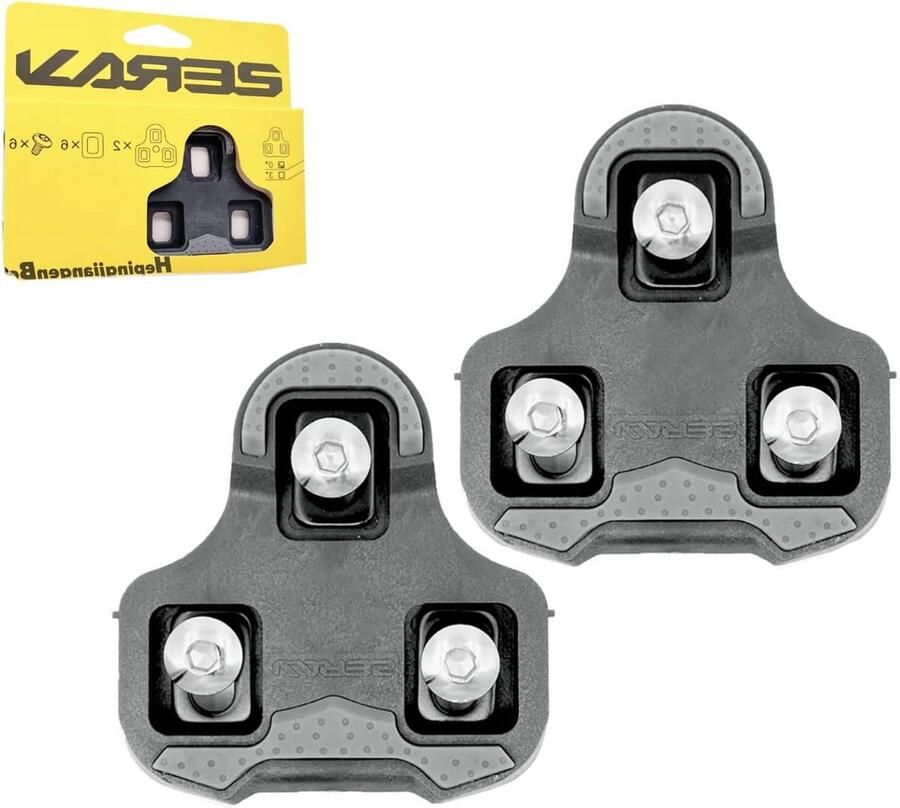 Fietsschoenplaatjes Cleats Efficiënter Fietsen 0 Graden Float 3-gaats Zwart