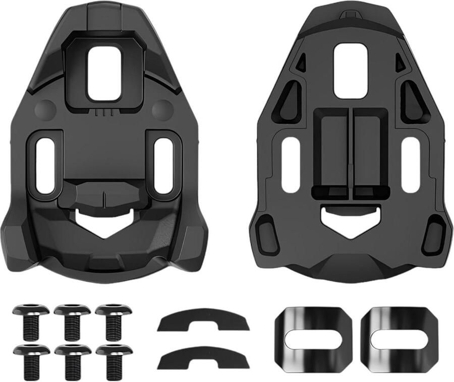Fietsschoenplaatjes Cleats Racefiets Directe Traprespons Nul Drijvend Gevoel 92 x Zwart