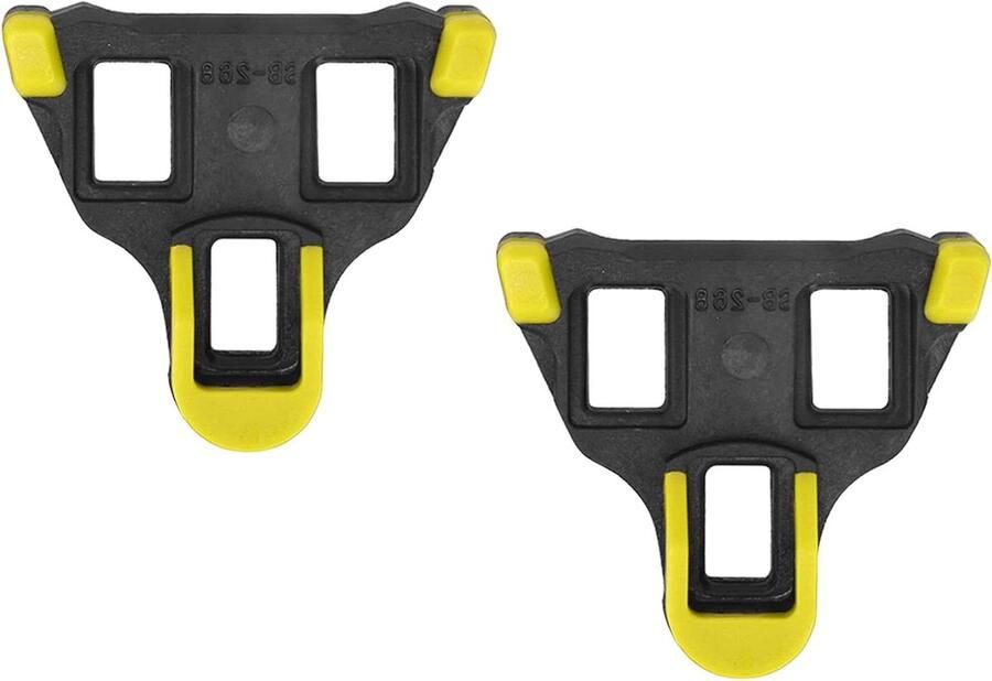 Fietsschoenplaatjes Cleats Set Fietsen 6 Graden Vlotter 112 g Zwart geel
