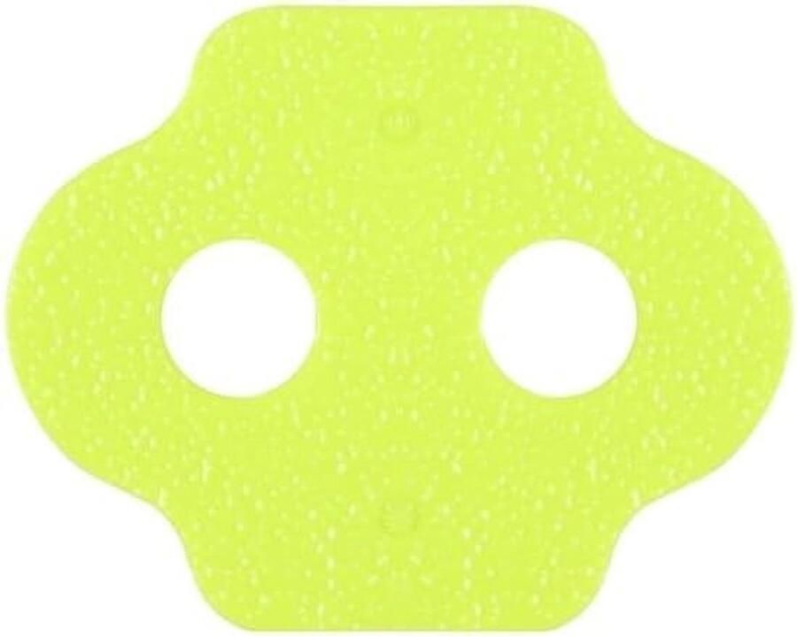 Fietsschoenplaatjes Correctie Pedalen Wiggen Beenlengte Verschil Stapelbaar Ontwerp Tot 6mm Lime Groen