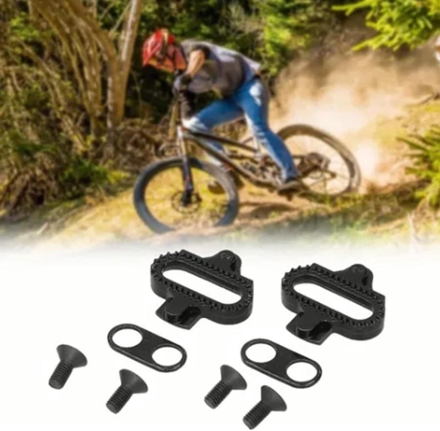 Fietsschoenplaatjes Fietsplaatjes Fietsen & Wielrennen Universele Pasvorm Standaard Maat Zwart