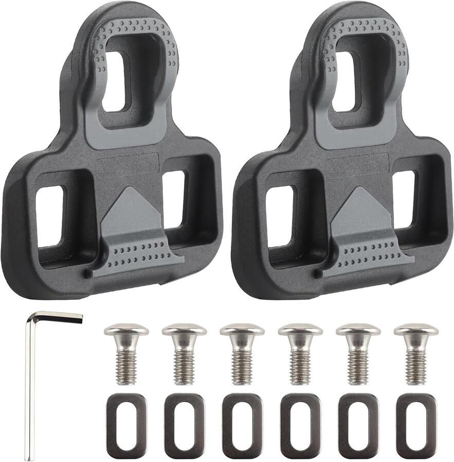 Fietsschoenplaatjes Fietsplaatjes Schoen Racefietsen Outdoor Compatibel met Look KEO 4.5 graden speling Zwart