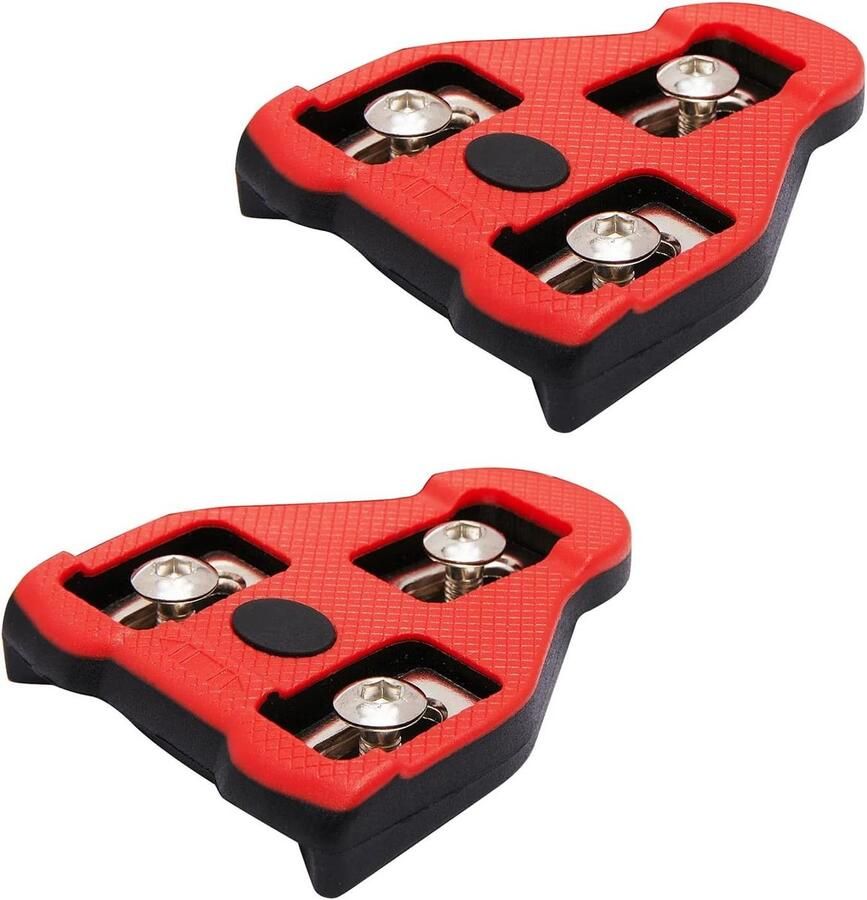 Fietsschoenplaatjes Indoor Cycling Plaatjes Fietsen en Trainen 3-Gats Bevestiging 9 graden float Zwart